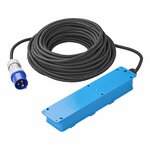 Prise CEE 3 voies 20M 3x 1,5 mm² (2xSchuko + 1x2-USB)