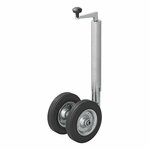 Roue avant double 48 mm avec pneus en caoutchouc naturel plein 200 x 50 mm