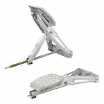 Support d'angle pour caravane 1000 kg 605 x 280 mm H : 470 mm avec pied stabilisateur