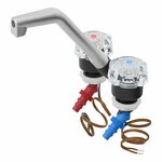 Mitigeur De Luxe diam 20 mm noir/chrome, grand bouton sous blister
