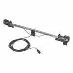 Barre d'eclairage en metal extensible 140-200 cm + cable 12 m