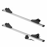 Porte-bagages de toit pour rail de toit ferme 120 cm aluminium 75 kg