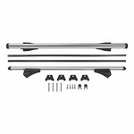 Porte-bagages de toit pour rail de toit ferme 120 cm aluminium 75 kg