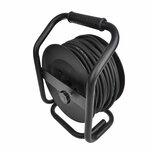 Enrouleur electrique CEE 25M 3x2,5mm² (2x Schuko + 1x CEE)