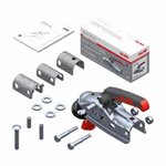 Tete d'attelage AK270 rond dia 35/40/45/50 mm 2700 kg avec serrure et boule de securite