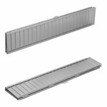 Rampe pliante en aluminium pour fauteuil roulant 183x73cm 270kg