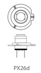 Lampe de voiture 12V 55W PX26d H7 en boîte