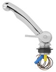 Robinet d'eau froide Keramik Style 12V dia 33 mm chrome sous blister