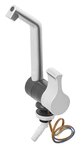 Robinet d'eau froide Style 2000 12V dia 20 mm nickel mat/noir sous blister