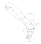 Mitigeur Keramik Samba dia 33 mm chrome sous blister
