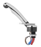 Mitigeur Keramik Deluxe diam 27 mm chrome/noir sous blister