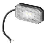 Feu de gabarit 12/24V blanc 80 x 44 mm LED