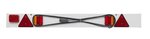 Barre d'eclairage LED avec feu antibrouillard LED + cable 6M