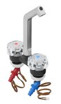 Mitigeur De Luxe diam 20 mm noir/chrome, grand bouton sous blister