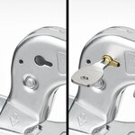 Attelage a boule en acier rond 35-50 mm 1700 kg freine
