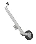 Roue avant 570/60 mm jante metal avec pneu caoutchouc 220 x 65 mm pliable 300 kg