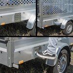 Marchepied pliable pour remorque 195 x 175 mm
