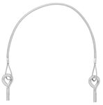Cable de hayon 45 cm - 2x M8