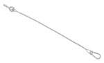 Cable de hayon 42 cm - 1x M8 et mousqueton