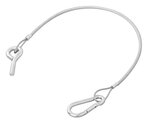 Cable de hayon 42 cm - 1x M8 et mousqueton