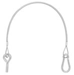 Cable de hayon 42 cm - 1x M8 et mousqueton