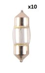 Lampe de voiture 12V 10W SV8,5 11x30 x10 piece