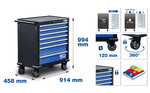 Servante d’atelier XL 7 tiroirs avec 301 outils