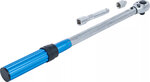 Jeu de cles dynamometrique adaptateur + rallonge male (1/2) 40 - 220 Nm 3 pieces