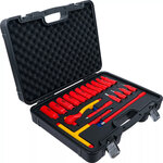 Jeu de douilles a embouts et de douilles conformes VDE transmission par carre femelle (3/8) 19 pieces