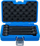 Jeu de douilles a embouts a choc longueur 150 mm (1/2) six pans femelle 5 - 14 mm 7 pcs