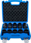Jeu de douilles a choc douze pans (1/2) 32 - 36 mm 10 pieces