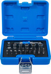 Jeu d'embouts et de cles a douille entrainement six pans male (1/4) 2-EN-1 26 pcs