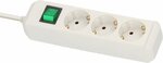 multiprise avec interrupteur 3 prises blanc 5 m H05VV-F 3G1,5