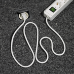 avec interrupteur 6 prises blanc 1,5 m H05VV-F 3G1,5