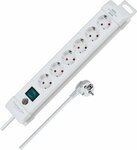 6 prises blanc 3 m H05VV-F 3G1,5