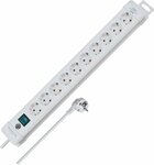 10 prises blanc 3m H05VV-F 3G1,5