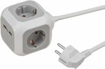 USB-Charger Cube de prises 4x, 1,4m H05VV-F 3G1,5