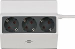 Bati de prises de courant triples clampables 3m H05VV-F 3G1,5 blanc anthracite