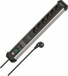 Prolongateur multiprise avec parasurtenseur 60.000A 6 prises, 3m H05VV-F 3G1,5