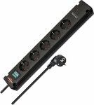 multiprise avec 2 prises de charge USB C 5x noir 3m H05VV-F3G1,5