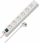 multiprise avec 2 prises de charge USB C 5x blanc 3m H05VV-F3G1,5