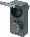 Minuterie avec programme avec capteur crepusculaire DDT IP44 anthracite