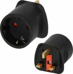 Adaptateur secteur de voyage prise avec terre GB