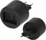 Adapteur secteur de voyage USA Euro avec fusible 2,5A
