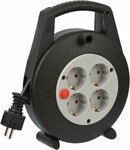 Box de cable 4 prises noir gris clair 5m H05VV-F 3G1,5