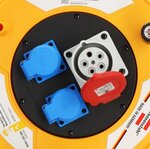 Professional Enrouleur de cable industrie chantiers Brobusta CEE 1 IP44 30m H07RN-F 5G2,5