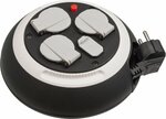 Box de cable  avec chargeur USB noir blanc 3m H05VV-F 3G1,5