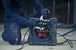 Professional Enrouleur de cable de chantier avec Powerblock KC 3200 5 IP44, 33+5m H07RN-F 3G2,5