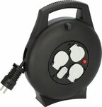 Box de cable VL2-X 3 prises avec chargeur USB noir 10m H05VV-F 3G1,5