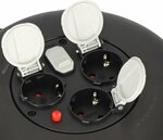 Box de cable VL2-X 3 prises avec chargeur USB noir 10m H05VV-F 3G1,5